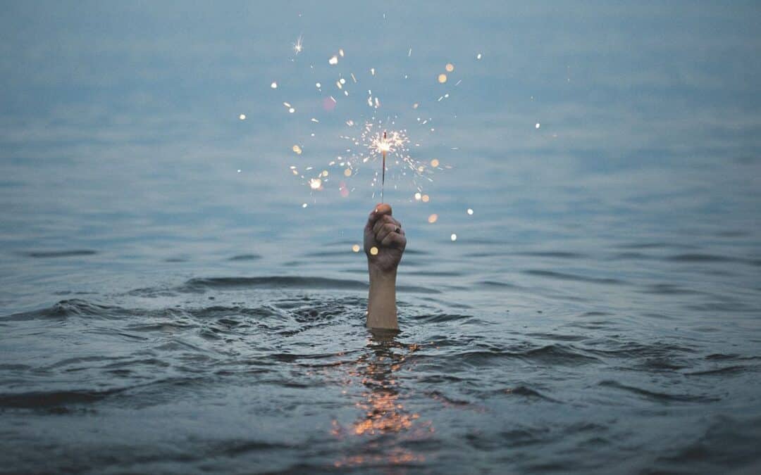 Drowning with sparklers